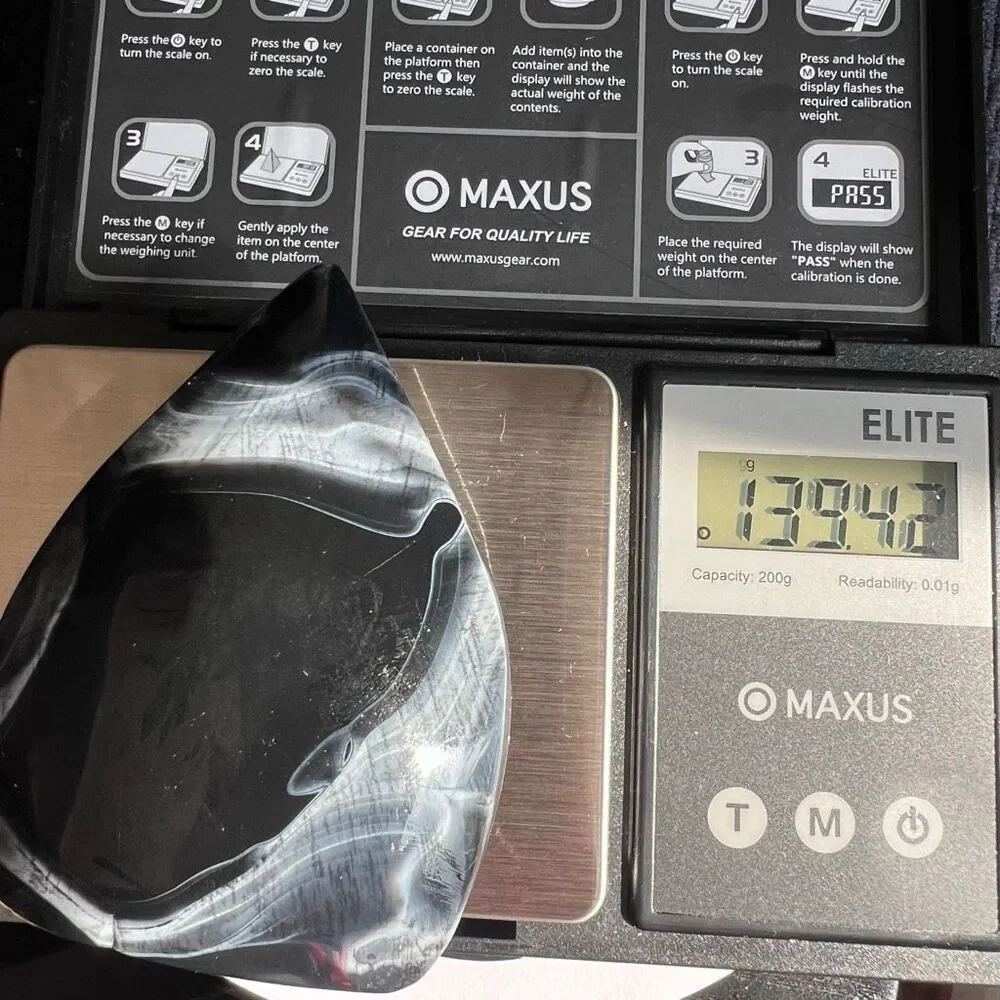 Black Agate Crystal Tear Drop‎ (3) - Picture 10 of 16